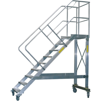 SCHODY MAGAZYNOWE JEZDNE, WYSOKOŚĆ DO POMOSTU 216CM