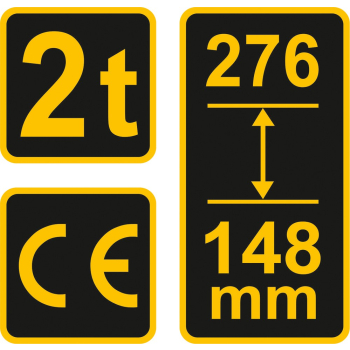 Podnośnik hydrauliczny słupkowy 2T Vorel 80012