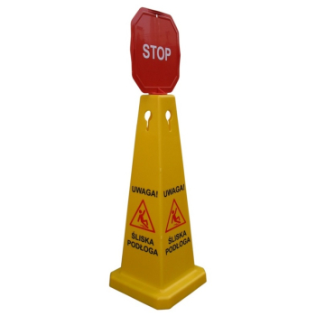 SŁUPEK OSTRZEGAWCZY DUŻY ''UWAGA ŚLISKA PODŁOGA''