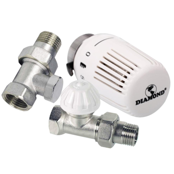 ZESTAW TERMOSTATYCZNY KĄTOWY DO GRZEJNIKA