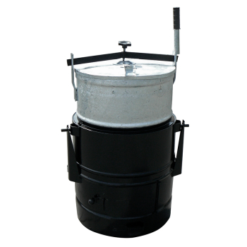 PARNIK Z SZAMOTEM CZARNY 60 L