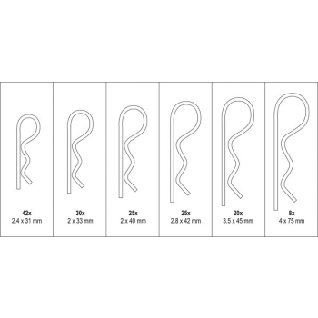 ZESTAW ZAWLECZEK SPRĘŻYSTCH MIX 150SZT