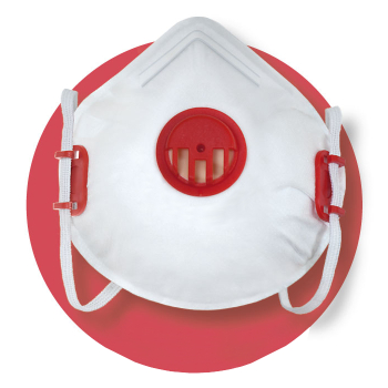 PÓŁMASKA FILTRUJĄCA X 210 V FFP2 NR D Z ZAWORKIEM