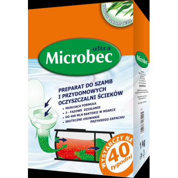 PREPARAT DO SZAMB MICROBEC ULTRA 25G SZTUKI EUKALIPTUS
