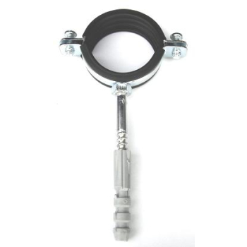 UCHWYT DO RUR POJEDYNCZY Z TŁUMIKIEM 8''