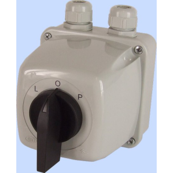 ŁĄCZNIK KRZYWKOWY L-0-P 3P 16A IP44 ŁUK 16-43 W OBUDOWIE