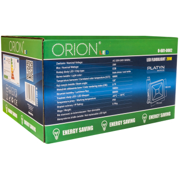 NAŚWIETLACZ PLATYN LED IP65 COB 20W 1800LM