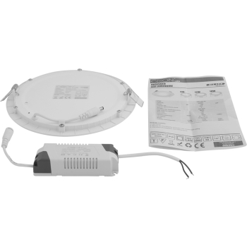 PANEL LED PODTYNKOWY OKRĄGŁY SLIM 18W, 1440LM, 225MM