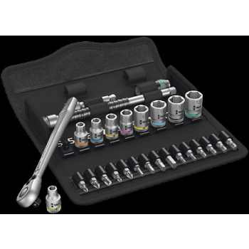 ZESTAW KLUCZY NASADOWYCH 1/4'''ZYLKOP, 28 CZ.