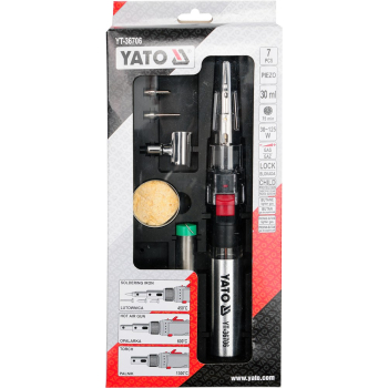 LUTOWNICA GAZOWA 3IN1 Z AKCESORIAMI Z ZAPŁONEM PIEZO