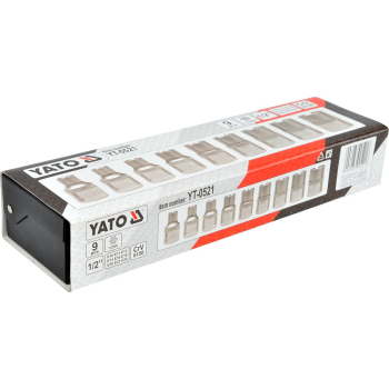 KLUCZE NASADOWE TORX E10-24 ZESTAW 9-SZTUKOWY