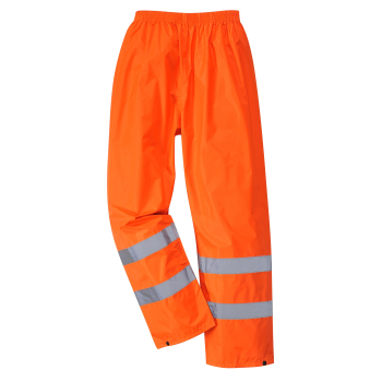 SPODNIE OSTRZEGAWCZE PRZECIWD. POMARAŃCZOWE HI-VIS RAIN XL