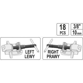 ZESTAW SEPARATORÓW DO ZACISKÓW HAMULCOWYCH 18 CZĘŚCI