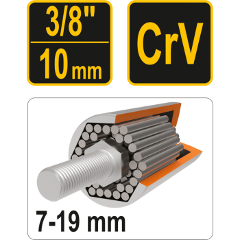NASADKA UNIWERSALNA 3/8'' 7-19MM