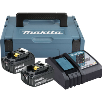 Zestaw zasilający Makita 18V  2 x Akumulator BL1830B 3.0Ah + Ładowarka DC18RC