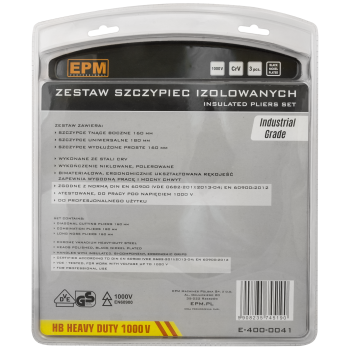 ZESTAW SZCZYPIEC IZOLOWANYCH 3 SZTUKI 160MM CRV