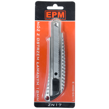 NÓŻ, NOŻYK Z OSTRZEM ŁAMANYM 18MM STOP CYNKU