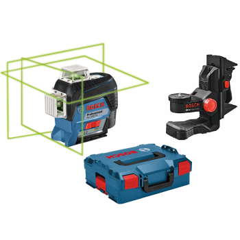 LASER LINIOWY GLL 3-80 CG+GLM50C L-BOXX ZIELONA WIĄZKA