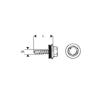 WKRĘT SAMOWIERTNY 4.8*20MM RAL 9002