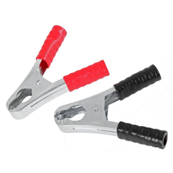 ZŁĄCZE KROKODYL 50A DUŻE CZERWONE DŁ. 105MM