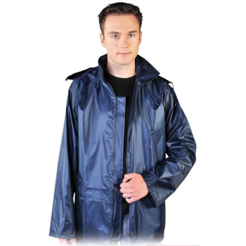 KURTKA PRZECIWDESZCZOWA Z KAPTUREM GRANATOWA KPNPG M