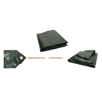 PLANDEKA 70G/M2 4*5M ZIELONA/GRAFIT