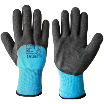 RĘKAWICE OCIEPLANE, POWLEKANE PODWÓJNYM LATEXEM W700 ROZ.10