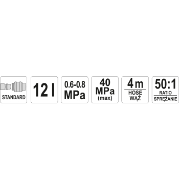 Smarownica pneumatyczna Yato YT-07067