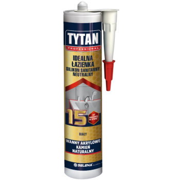 SILIKON TYTAN SANITARNY IDEALNA ŁAZIENKA 280ML BIAŁY