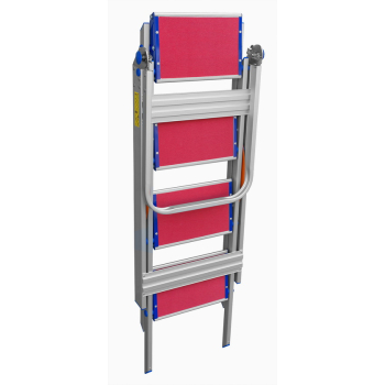 SCHODKI SKŁADANE 93CM 4 STOPNIE + PORĘCZ