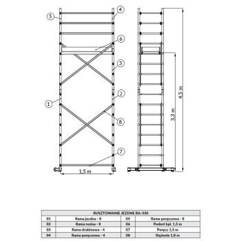 RAMA PORĘCZOWA-4 1.12M 410.04