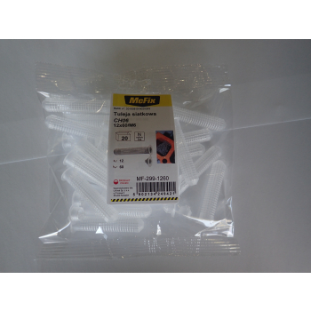 TULEJA SIATKOWA PLASTIKOWA DO ŻYWIC 12*60MM 20SZT