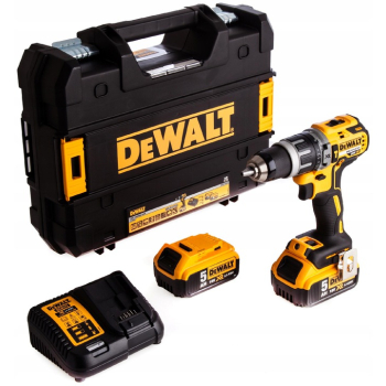 AKUM. WIERTARKO-WKRĘTARKA Z UDAREM XR 18V 2*5.0AH KUFER