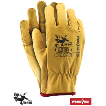 RĘKAWICE WZMACNIANE SKÓRĄ BYDLĘCĄ LICOWA  RLCSYLUXY