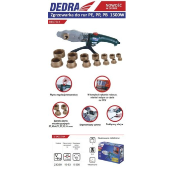 ZGRZEWARKA DO RUR Dedra DED7514 1500W