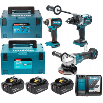 ZESTAW COMBO LI-ION 18V DGA513+DHP481+DTD153+DHR243 3*5.0AH