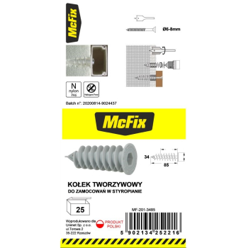 DYBEL DO MOCOWANIA W IZOLACJI 34*85MM NYLON