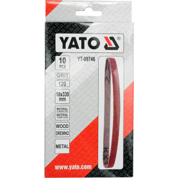 TAŚMA ŚCIERNA BEZKOŃCOWA 10SZT P120 10*330MM