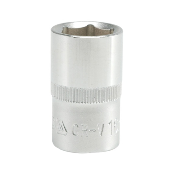 NASADKA KRÓTKA 6-KĄTNA CHROMOWANA 1/2'' 16MM