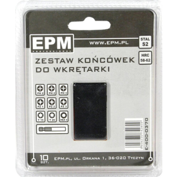 Zestaw bitów z uchwytem 10elem. EPM E-400-0370
