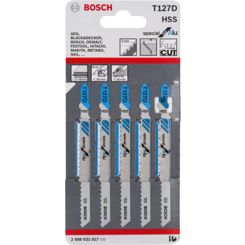 Brzeszczot do wyrzynarki do aluminium T127D 5szt. Bosch 2608631017