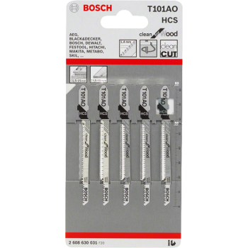 Brzeszczot do wyrzynarki do drewna T101AO 5szt. Bosch 2608630031