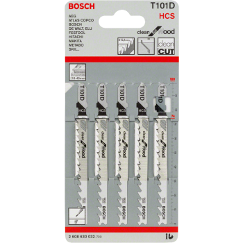 Brzeszczot do wyrzynarki do drewna T101D 5szt. Bosch 2608630032
