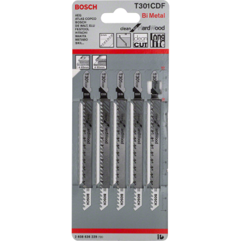 Brzeszczot do wyrzynarki do drewna T301CDF 5szt. Bosch 2608636229