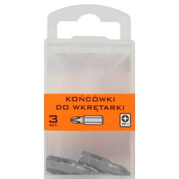 Bit krótki PZ1x25mm 3 szt. EPM E-400-0374