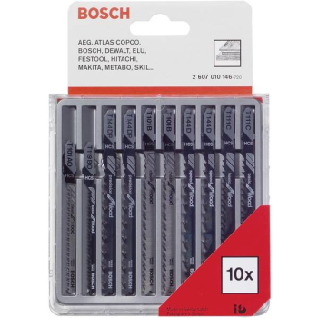 Zestaw brzeszczotów do wyrzynarki do drewna T 10szt. Bosch 2607010146