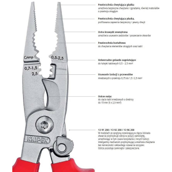SZCZYPCE DO PRAC ELEKTROINSTALACYJNYCH 6W1