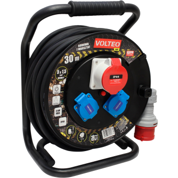 PRZEDŁUŻACZ HEAVY DUTY 30M H07RN-F 5*1,5MM 2X16A, 1X16A/5P