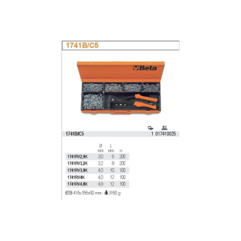 NITOWNICA BOCZNA 1741B Z ZESTAWEM 700 NITÓW