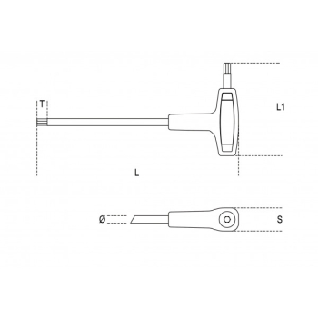 KLUCZ TRZPIENIOWY KĄTOWY 4.0MM